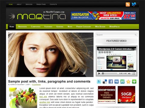 Free WordPress Theme – Martina. Free Download