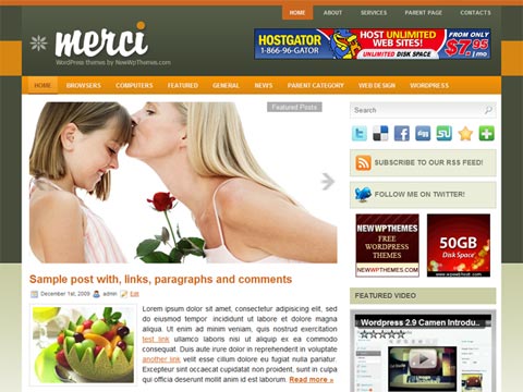 Free WordPress Theme – Merci. Free Download