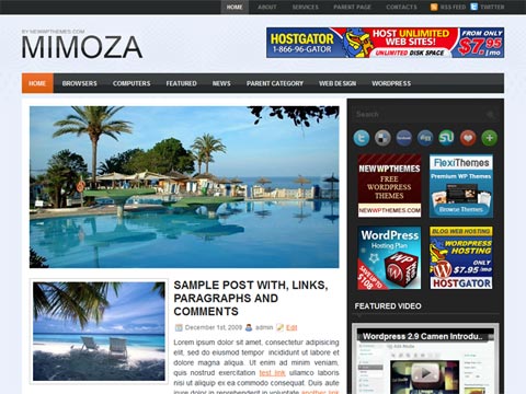 Mimoza – Free Premium WordPress Theme