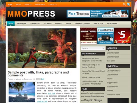 Free WordPress Theme – MmoPress. Free Download