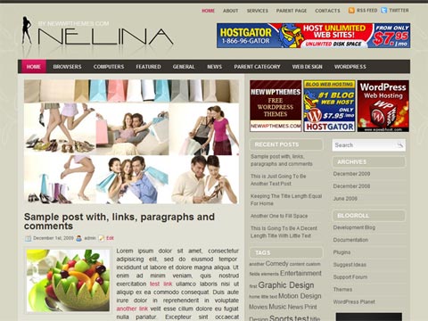 free wordpress theme Free WordPress Theme  Nelina. Free Download