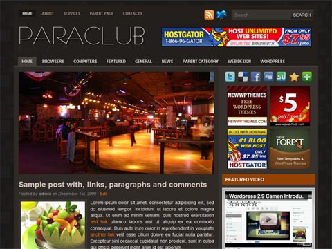 Free WordPress Theme – Paraclub. Free Download