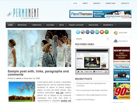 free wordpress theme Permanent