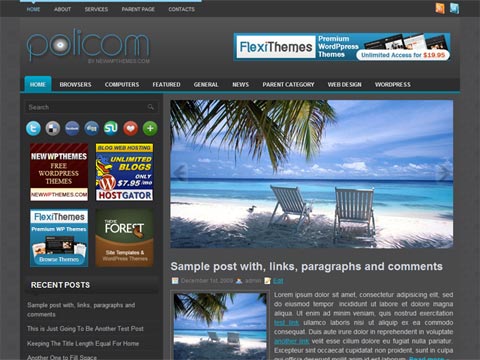 Free WordPress Theme – Policom. Free Download