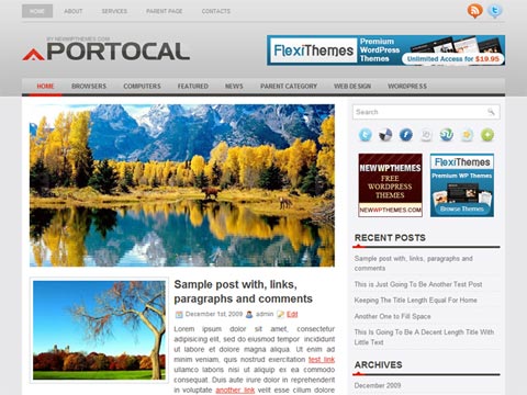 Portocal – Free Premium WordPress Theme