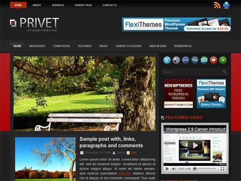 Privet – Free Premium WordPress Theme