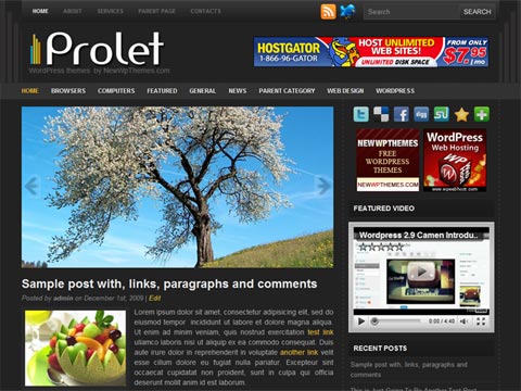 Free WordPress Theme – Prolet. Free Download