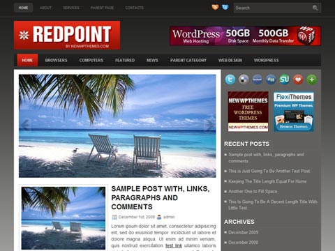 Redpoint – Free Premium WordPress Theme