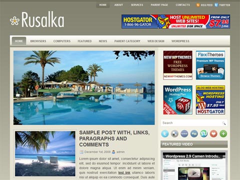 Rusalka – Free Premium WordPress Theme