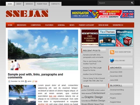 Sejan – Free Premium WordPress Theme