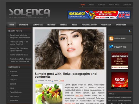 Free WordPress Theme – Solenca. Free Download