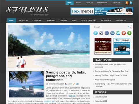 Stylus – Free Premium WordPress Theme