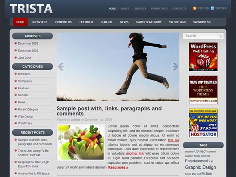 Free WordPress Theme – Trista. Free Download