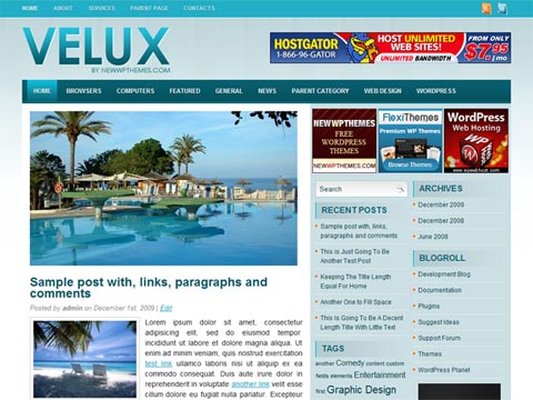 free wordpress theme Free WordPress Theme – Velux. Free Download