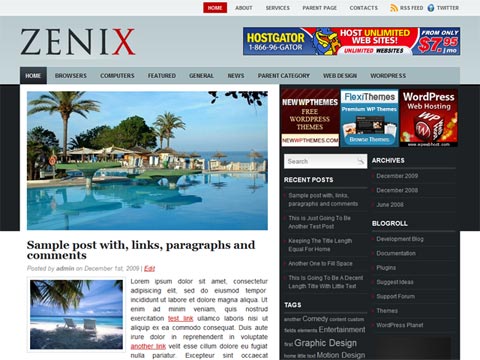 free wordpress theme Free WordPress Theme – Zenix. Free Download