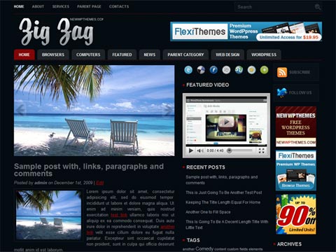 Zig Zag – Free Premium WordPress Theme