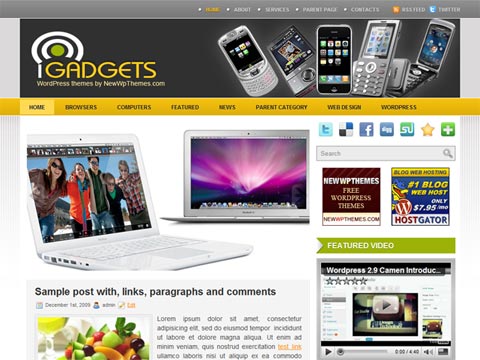 Free WordPress Theme – iGadgets. Free Download