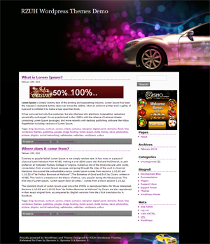 “Racing Car” Theme 2
