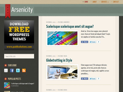 free wordpress theme Arsenicity