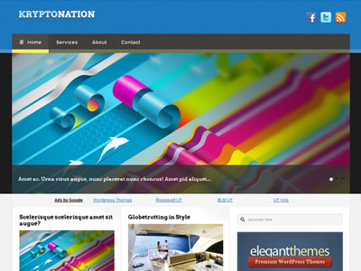 free wordpress theme Kryptonation