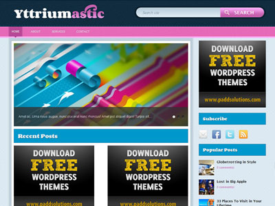 free wordpress theme Yttriumastic