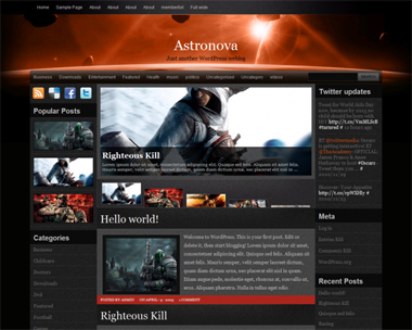 free wordpress theme Astronova