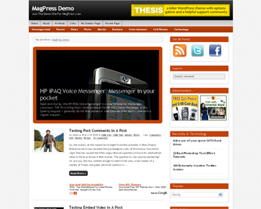 free wordpress theme Bioraz