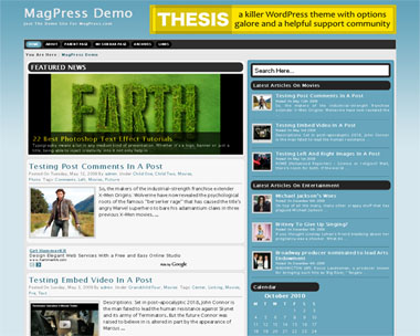 free wordpress theme Bluemint