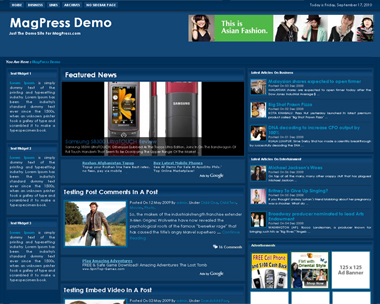free wordpress theme Bluze