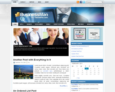 free wordpress theme BusinessMan