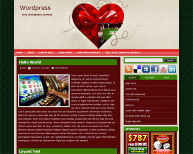 free wordpress theme CASINO DREAMS