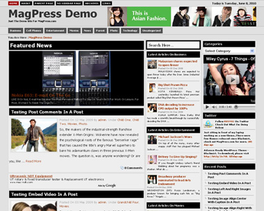 free wordpress theme Coremag