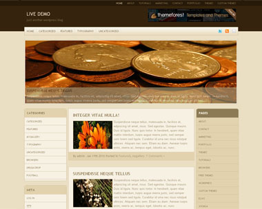 free wordpress theme Cream Zine