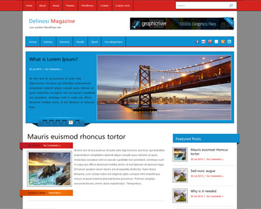 free wordpress theme Delinosi Magazine
