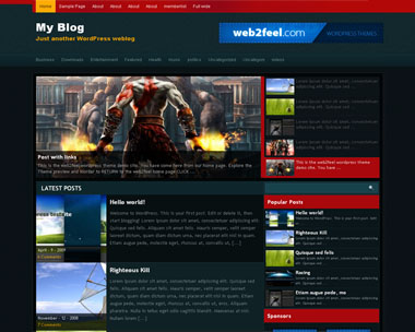 free wordpress theme Deltared