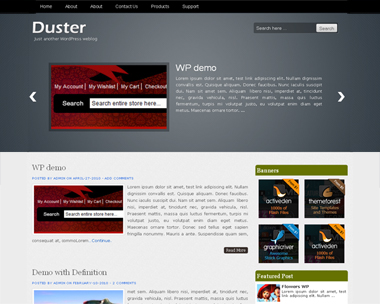 free wordpress theme Duster