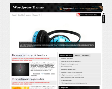 E-Black WordPress Theme