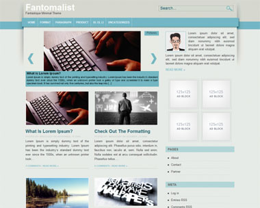 free wordpress theme Fantomalist