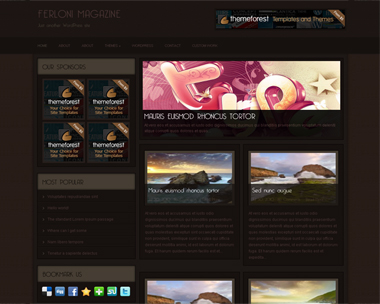 free wordpress theme Ferloni Magazine