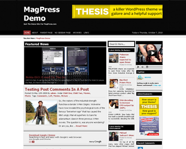 free wordpress theme Flexine