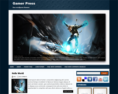 free wordpress theme GAMERPRESS