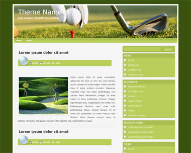 free wordpress theme wpGolf