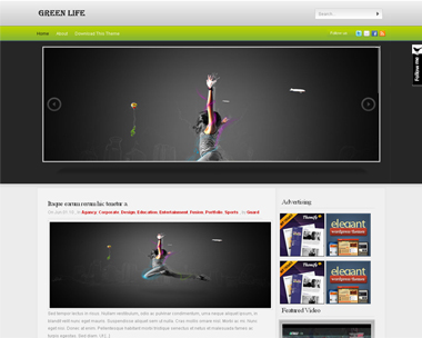 free wordpress theme GreenLife