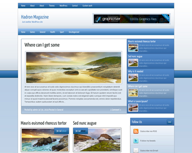 free wordpress theme Hadron Magazine