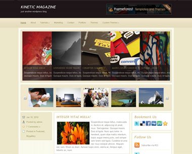 free wordpress theme Kinetic Magazine