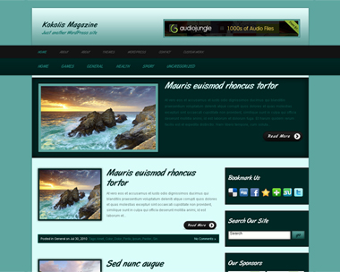 free wordpress theme Kokolis Magazine