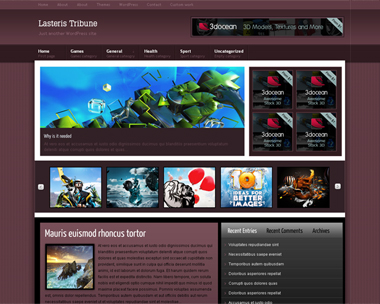 free wordpress theme Lasteris Magazine