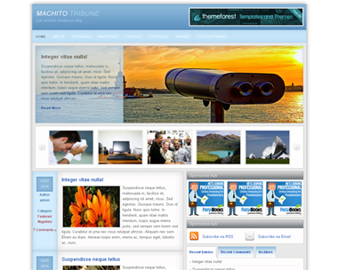 free wordpress theme Machito Tribune