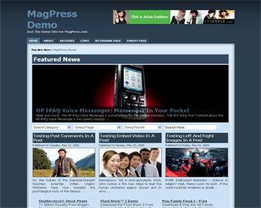 free wordpress theme Maglue