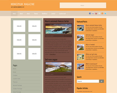 free wordpress theme Monicipum Magazine